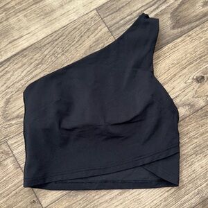 Lululemon Align Asymmetrical Tank Top Black One-Shoulder Top